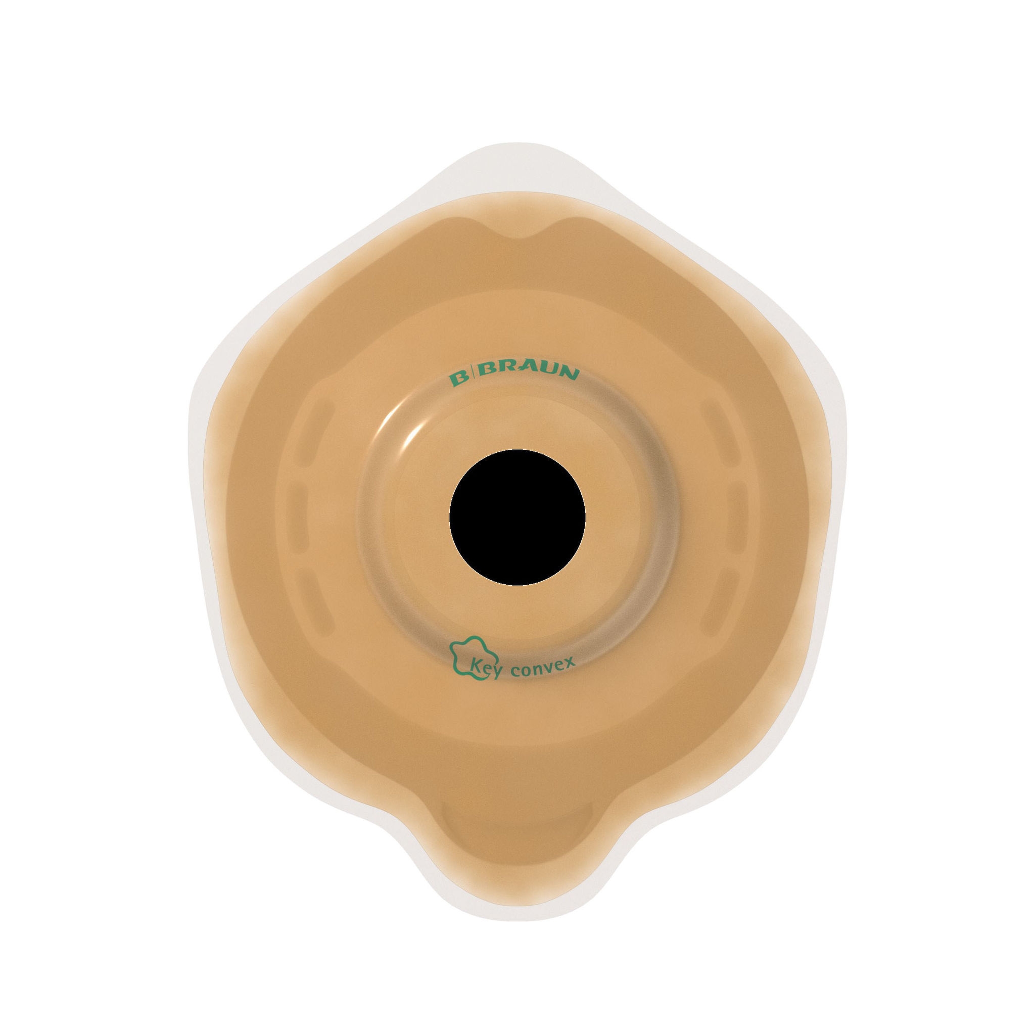 Softima<sup>®</sup> Active O' convexe zachte convexe stomahuidplaat met een diepte van 6 mm.