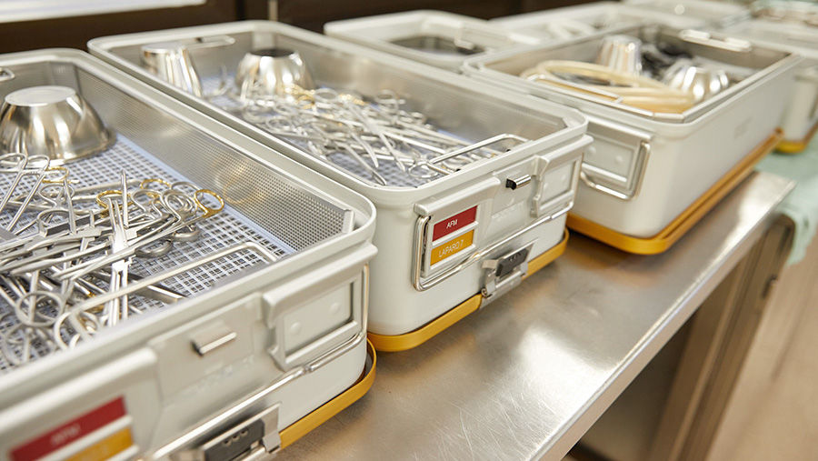 Steriele containers in de AEMP