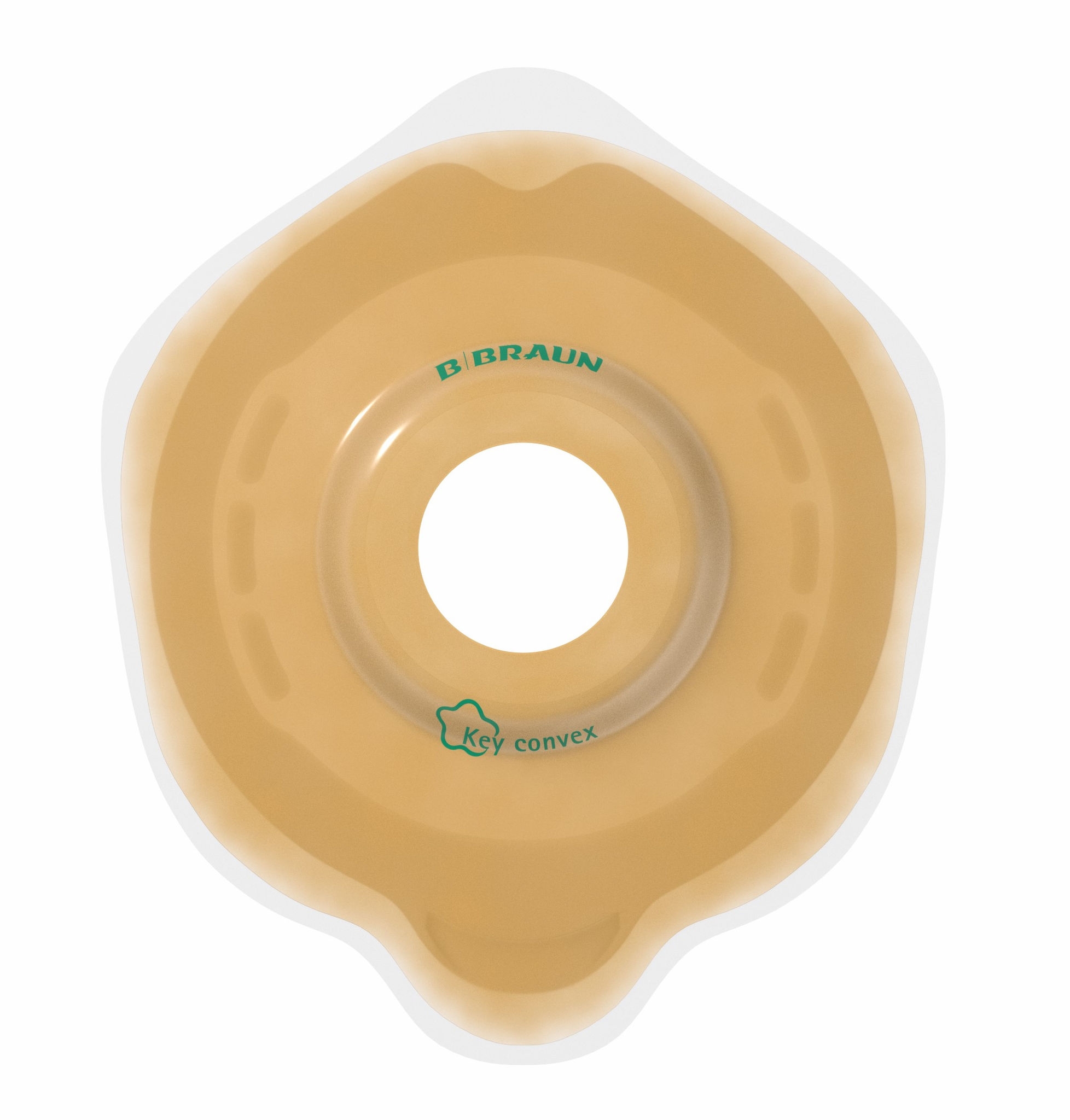 Softima<sup>®</sup> Active O' convexe zachte convexe stomahuidplaat met een diepte van 6 mm.