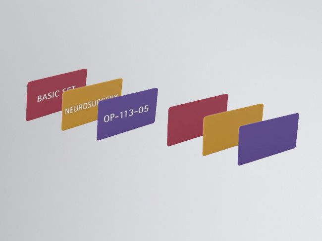 AESCULAP Aicon®-tags in verschillende kleuren