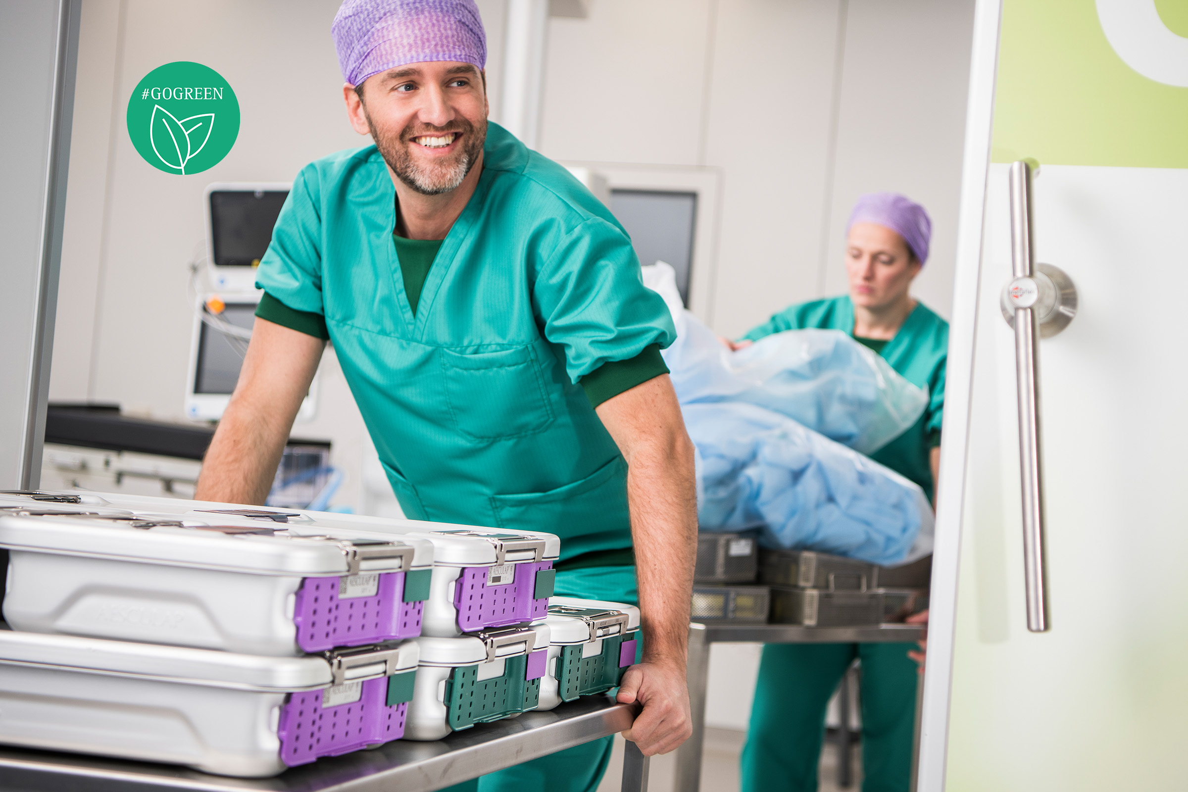afvalvermindering op de ok steriele containers